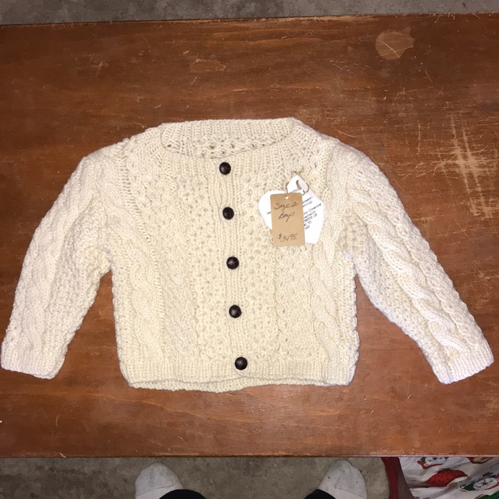 Hand knit sweater